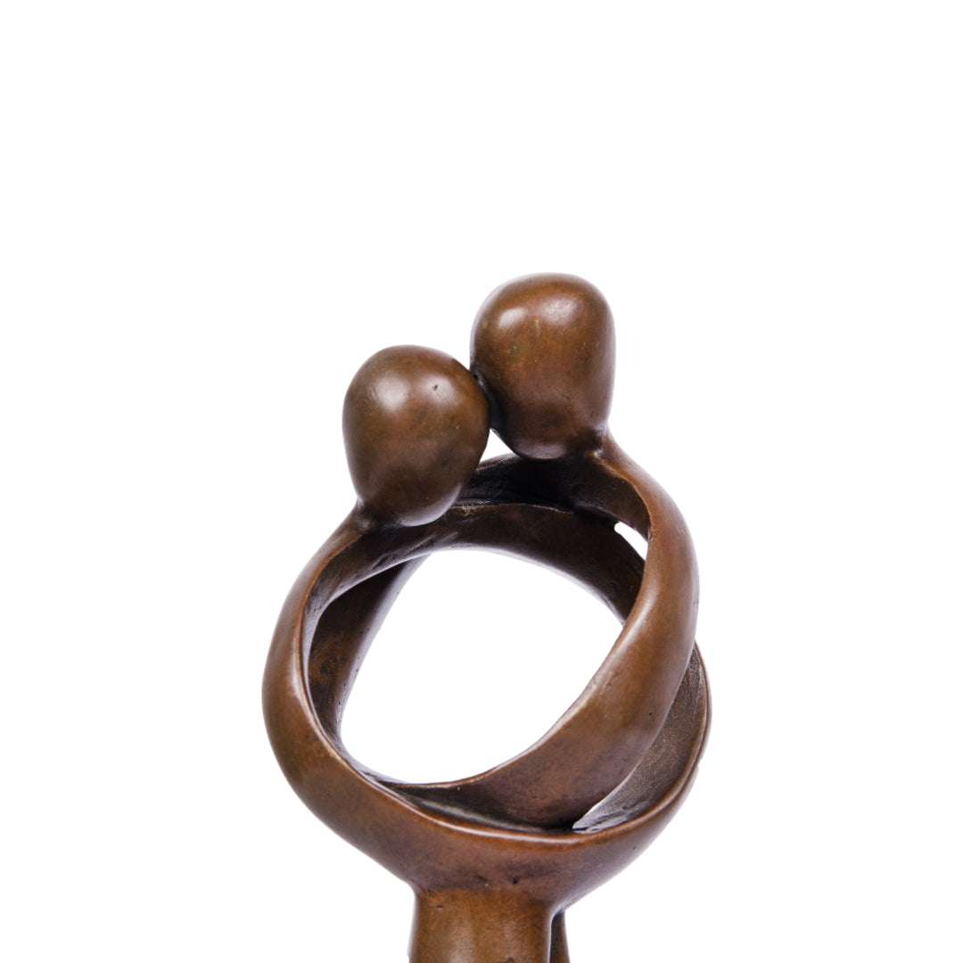 Abstract Embrace Bronze Sculpture-Modern Minimalist Couple Art Metal Decor|TPY-189