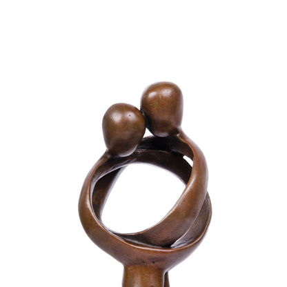 Abstract Embrace Bronze Sculpture-Modern Minimalist Couple Art Metal Decor|TPY-189