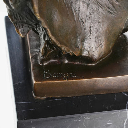 Powerful Lion Bronze Bust Statue-Symbol of Strength and Leadership｜FDW-041