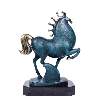 The Success Crown Horse is a powerful talisman crafted for the ambitious. In a dynamic pose with raised hooves, the horse symbolizes unstoppable momentum, strength, and the relentless drive towards victory. 